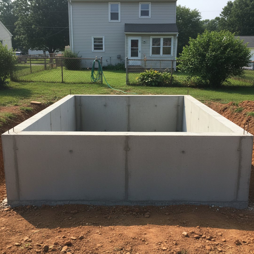 Classic Concrete Co crew working on a home
