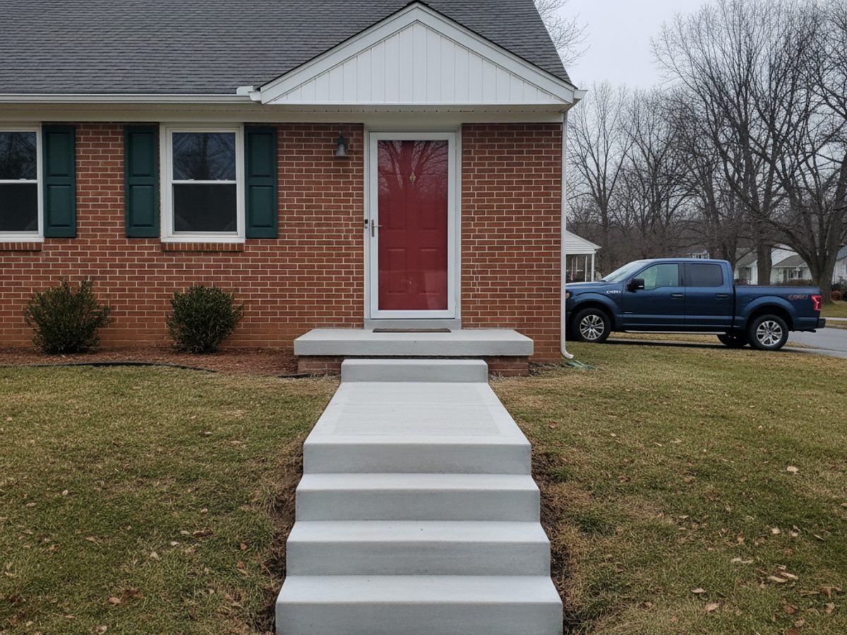 Concrete Steps & Stoops completed by Classic Concrete Co in York, PA